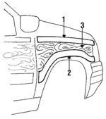 55032539 - Body: Molding for Jeep: Grand Cherokee, Grand Wagoneer Image