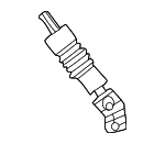 4470934 - Steering: Coupling for Chrysler: Concorde, Grand Voyager, Imperial, LeBaron, LHS, New Yorker, PT Cruiser, Town &amp; Country, Voyager | Dodge: Caravan, Dynasty, Grand Caravan, Intrepid, Neon, Shadow, Spirit Image