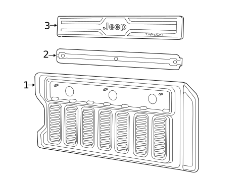 Interior Trim - Tail Gate for 2018 Jeep Wrangler #0