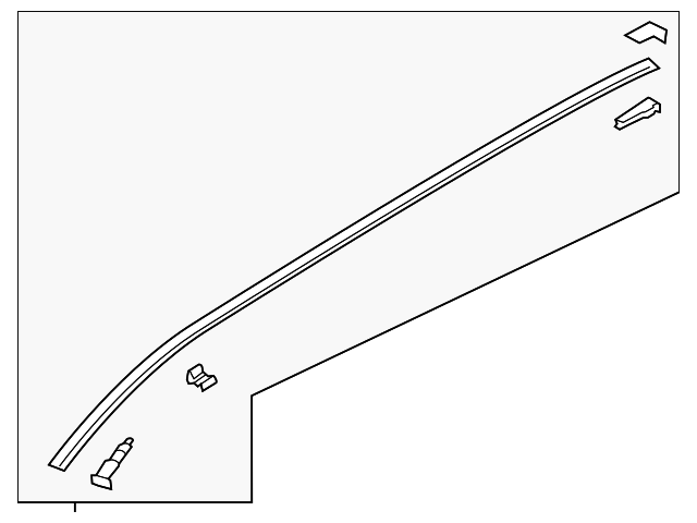 KB7W-50-9H0B - Roof Molding - 2017-2025 Mazda CX-5 | Mazda Swag