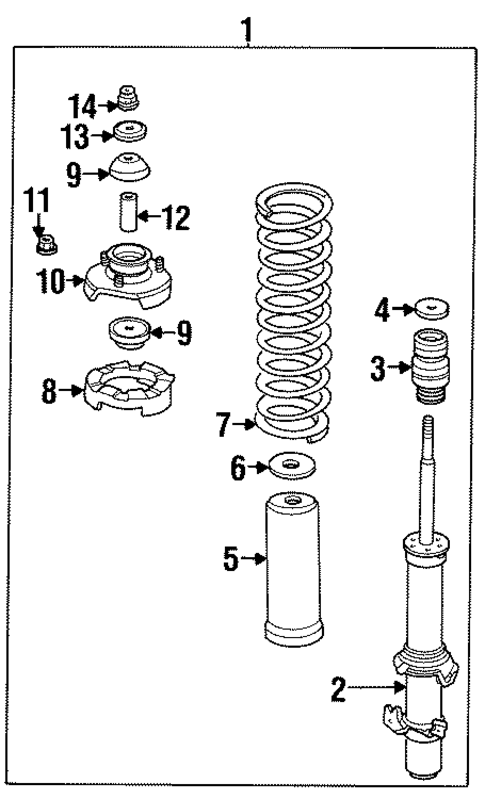 Struts & Components for 1998 Isuzu Oasis #0