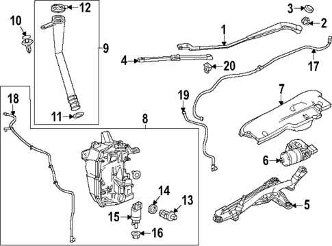 Wiper & Washer Components for 2025 Buick Encore GX #0