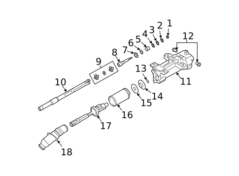 Shaft & Internal Components for 2007 Cadillac CTS #0