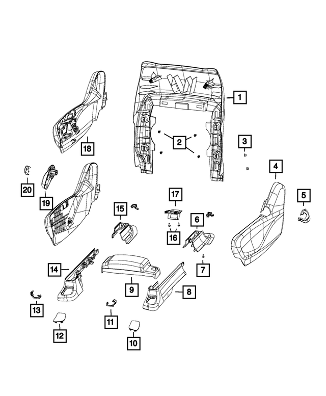 5RT22DX9AB - Interior Trim: Seat Track Cover for Mopar Image image