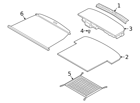 Interior Trim - Rear Body for 2025 Hyundai Palisade #1