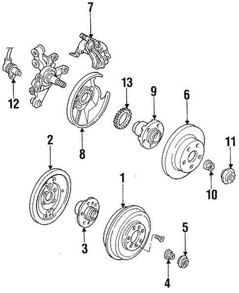Rear Brakes for 1996 Ford Probe #0