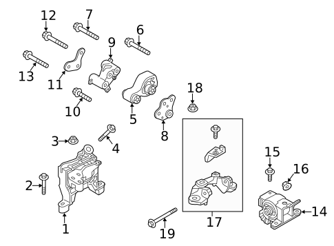 Engine & Trans Mounting for 2015 Mazda CX-5 #1