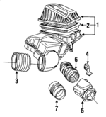 13711729174 - Engine: Air Cleaner Assembly for BMW: 850Ci, 850CSi, 850i Image