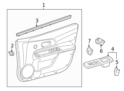 Front Door for 2014 Toyota Prius C #0