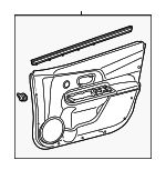 6761052Y20C3 - : 2015-2019 Toyota Prius C - Door Trim Panel for Toyota: Prius C Image