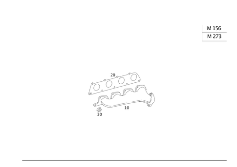 Exhaust Manifold for 2009 Mercedes-Benz CL550 #0