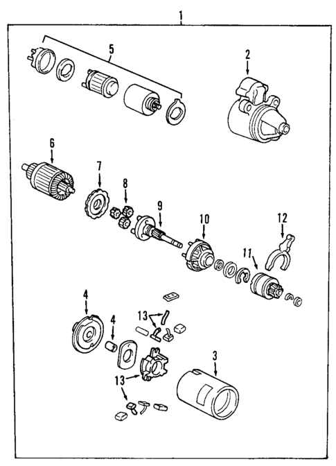 Starter for 2002 Mercury Cougar #0