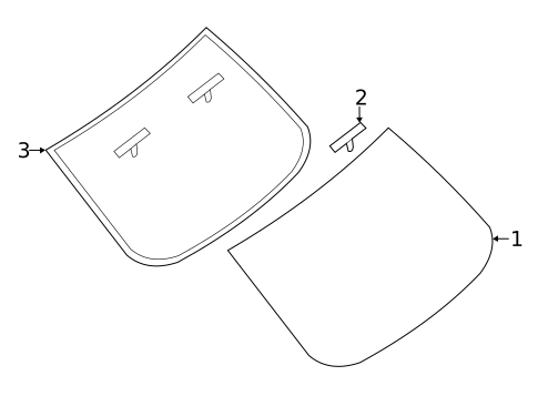 Glass & Hardware - Back for 2017 Nissan Altima #0