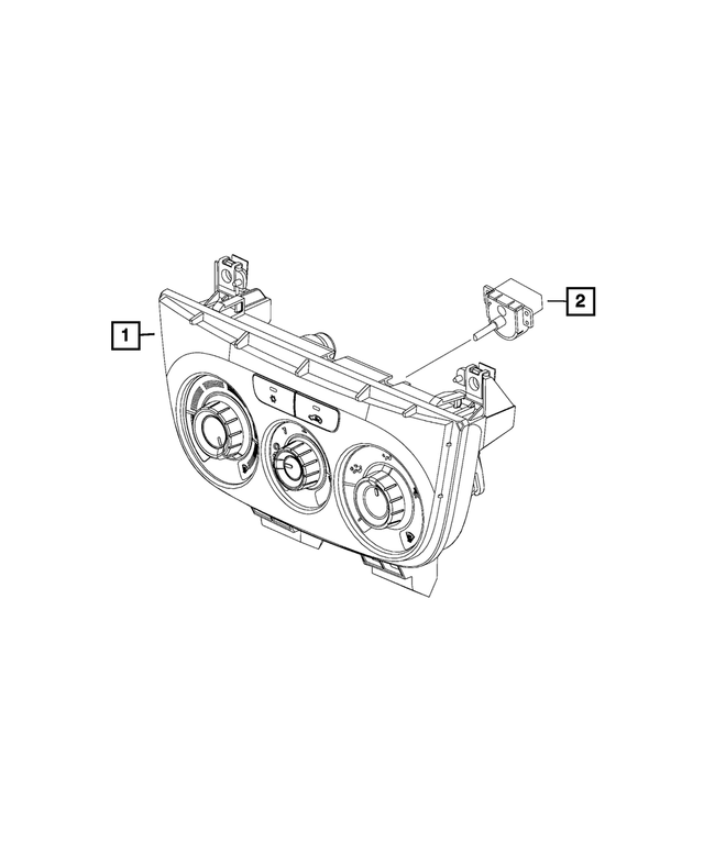 « 68429644AA – Electrical : Chauffage Et Climatisation Commande pour Mopar Image »