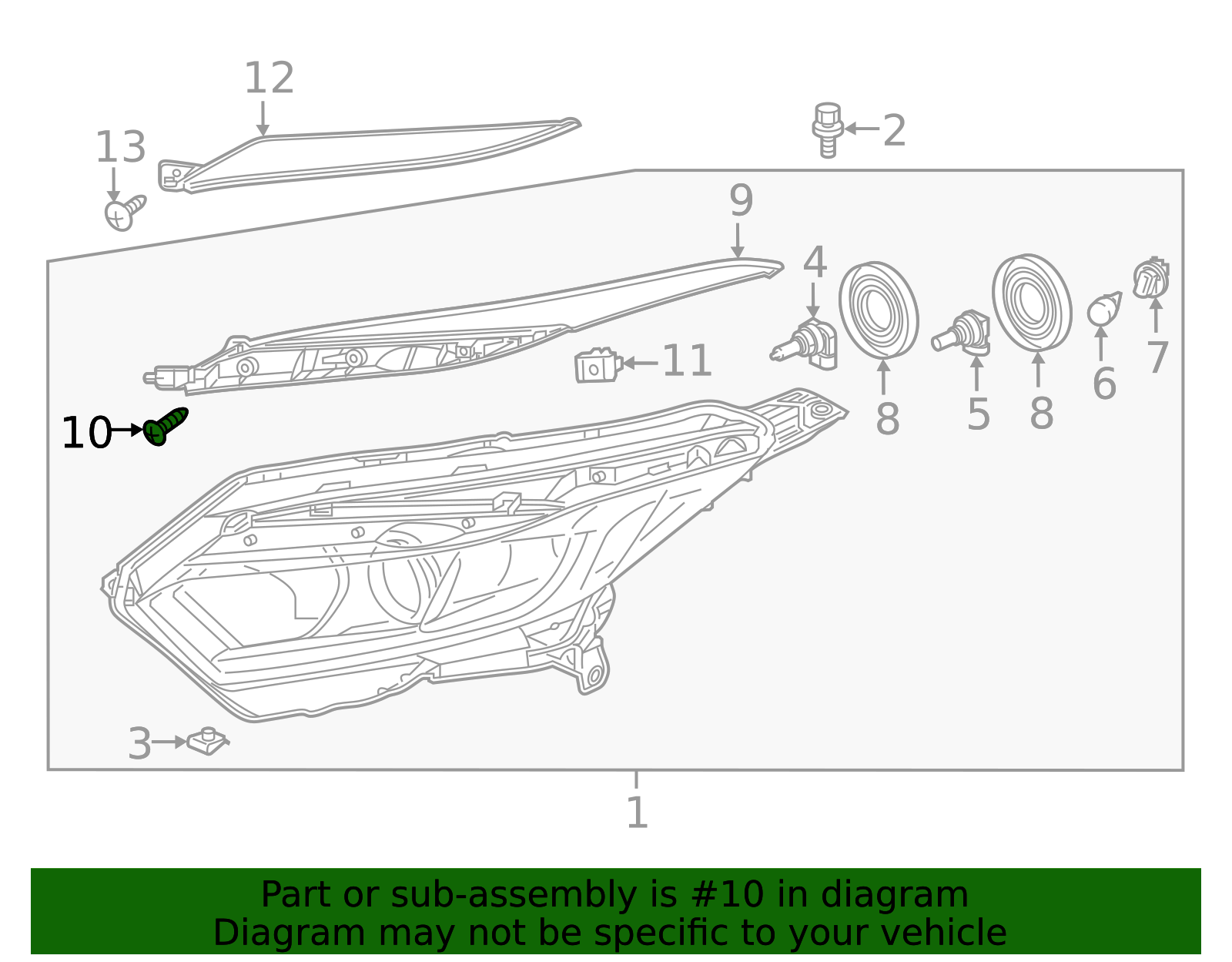 2018-2022 Honda Headlamp Assembly Screw 33505-SDN-A11 | OEM Parts Online
