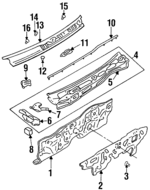 155306861 - : Air Inlet Cover Clip for Nissan Image