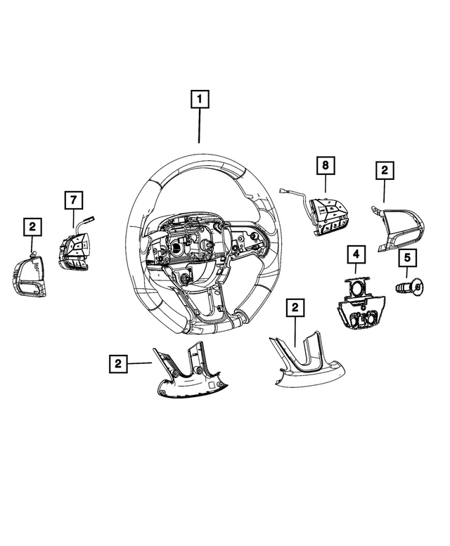 7ZF51LV5AA - Steering: Steering Wheel for Mopar Image image