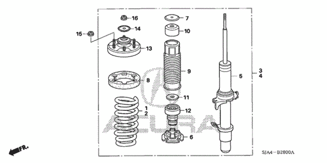 Front Shock Absorber for 2005 Acura RL #0