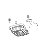 7KM981X7AH - Interior Trim: Overhead Console for Mopar Image