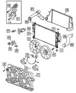 4899042AF - : Radiator Outlet Hose for Chrysler: Sebring | Dodge: Stratus Image