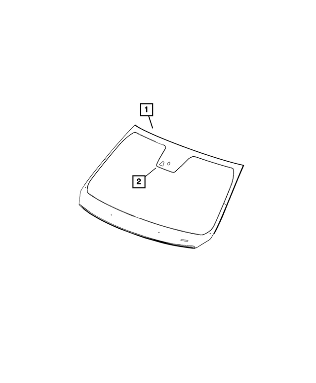 68196543AC - : Shipping Assembly - 30 Lite Glass Windshield for Mopar Image