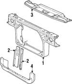 F5AZ16138A - Body: Support Assembly for Ford: Crown Victoria | Mercury: Grand Marquis Image