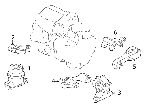Engine & Trans Mounting for 2015 Honda CR-Z #0