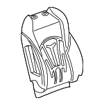 26219157 - : Brandy Front Passenger Side Seat Back Cover for Buick: LaCrosse Image