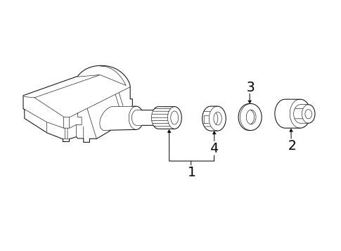 Tire Pressure Monitor Components for 2016 Acura RLX #0