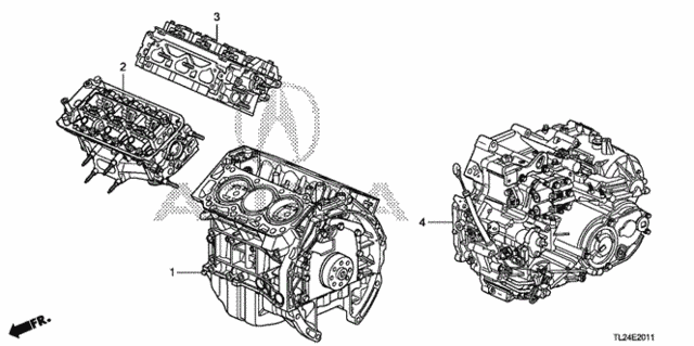Engine Assy. - Transmission Assy. (V6) for 2011 Acura TSX #0