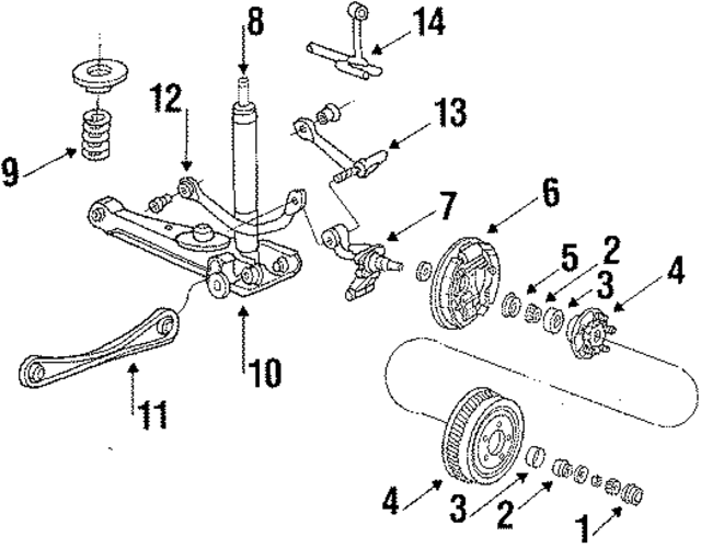 E6DZ2211B - : Backing Plate for Ford Image