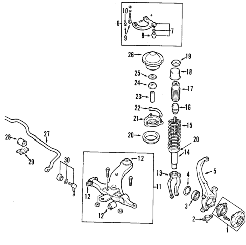 Suspension Components for 2008 Kia Amanti #1
