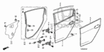 72367SDAA00 - Body/Air Conditioning: SEAL, HANDLE HOLE (OUTER) for Honda Image