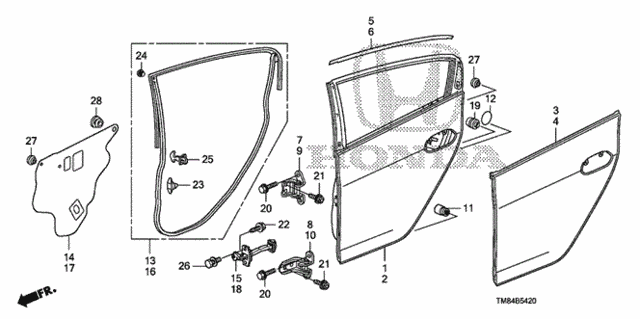 Rear Door Panels for 2011 Honda Insight #0