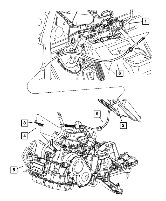 4670322AC - Automatic Transaxle 4 Speed: Manual Control Lever for Mopar Image