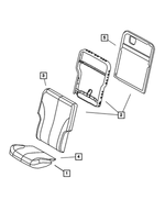 1BC451DVAA - : Rear Seat Cushion Cover, Left for Mopar Image