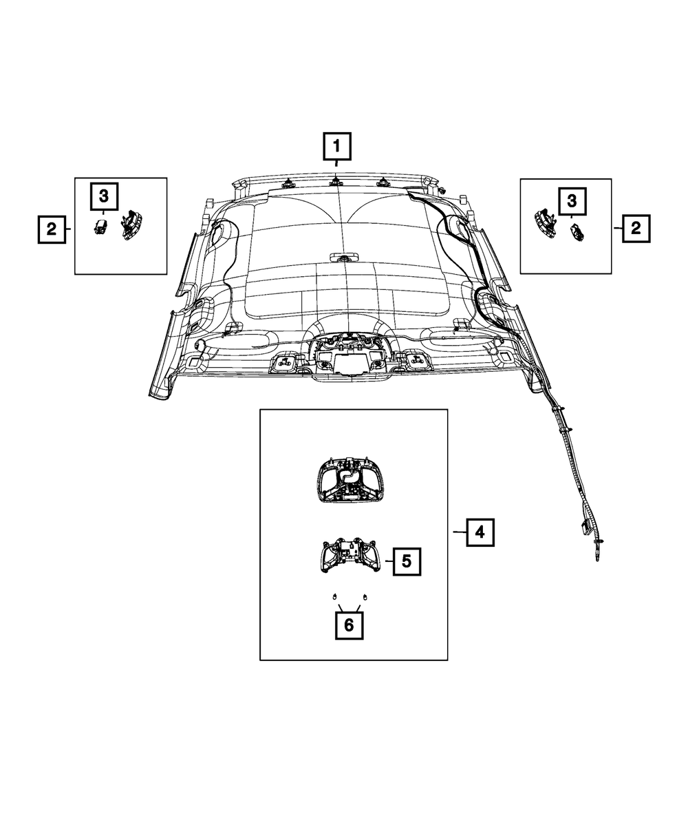 Dome And Reading Lamp - Mopar (7KK96DX9AA)