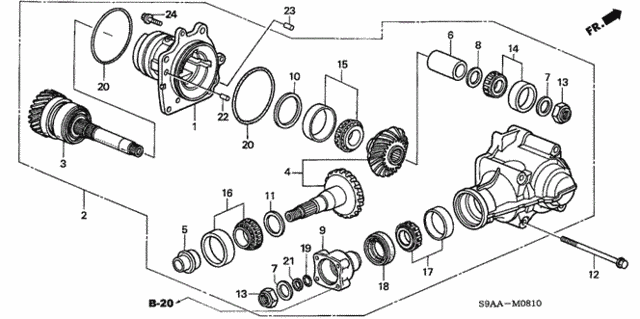 Transfer (4WD) for 2006 Honda CR-V #0