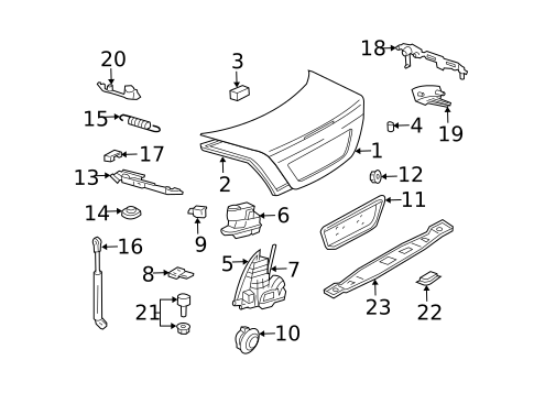 Trunk for 2006 Mercedes-Benz S 500 #0
