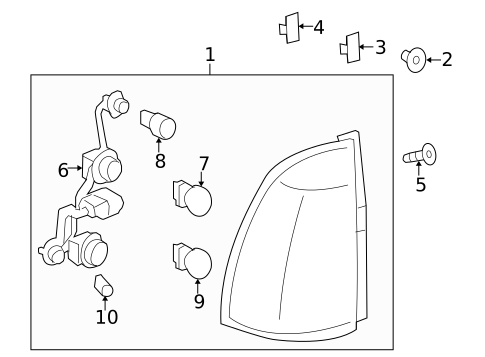 Tail Lamps for 2006 Saab 9-7x #0