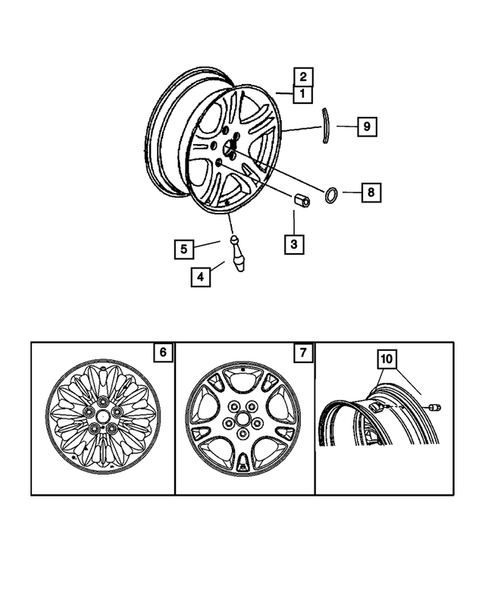 Roues et accessoires pour 2007 Chrysler Town & Country #0