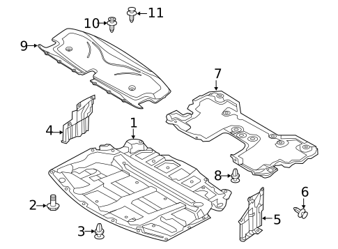 Splash Shields for 2011 INFINITI M56 #0