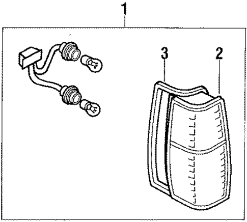Tail Lamps for 1984 Nissan 720 #0
