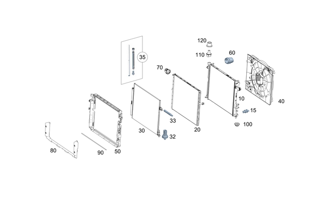 9915908 - Radiator: Double End Stud for Mercedes-Benz: 180A, 180b, 220a, 300C, 300CD, 350SD, A220, A35 AMG, AMG GT 43, AMG GT 53, AMG GT 55, AMG GT 63, AMG GT 63 Pro, AMG GT 63 S, AMG GT 63 S E Performance, AMG GT C, AMG GT S, C300, C350e, C400, C43 AMG, C450 AMG, C63 AMG, C63 AMG S, C63 AMG S E Performance, CLA250, CLA35 AMG, CLE300, CLE450, CLE53 AMG, CLS450, CLS53 AMG, E300, E350, E400, E43 AMG, E450, E53 AMG, E63 AMG S, EQB 250+, EQB 300, EQB 350, EQE 350, EQE 350 SUV, EQE 350+, EQE 350+ SUV, EQE 500, EQE 500 SUV, EQE AMG, EQE AMG SUV, EQS 450, EQS 450 SUV, EQS 450+, EQS 450+ SUV, EQS 580, EQS 580 SUV, EQS AMG, G500, G550, G580, G63 4x4 Squared AMG, G63 AMG, GLA250, GLA35 AMG, GLA45 AMG, GLB250, GLB35 AMG, GLC300, GLC350e, GLC43 AMG, GLC63 AMG, GLC63 AMG S, GLC63 AMG S E Performance, GLE350, GLE450, GLE450e, GLE53 AMG, GLE580, GLE63 AMG S, GLS450, GLS580, GLS63 AMG, Maybach EQS 680 SUV, Maybach GLS600, Maybach S580, Maybach S680, S500, S580, S580e, S63 AMG E Performance, SL43 AMG, SL55 AMG, SL63 AMG, SL63 AMG S E Performance Image image
