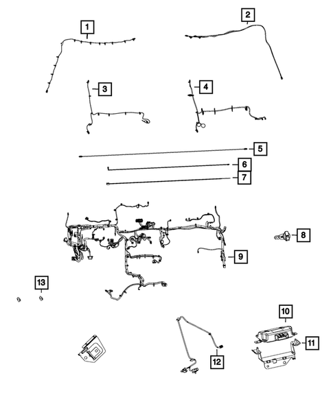 Wiring-Instrument Panel for 2016 Ram 1500 #0