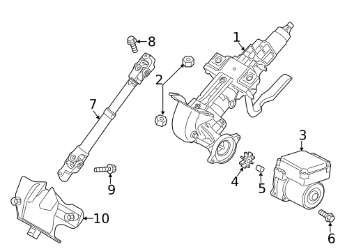 Steering Column Assembly for 2015 Mazda CX-5 #0