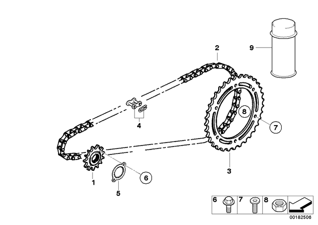 27727728344 - : Chain Lock for BMW-Motorrad Image