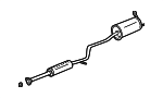 18030S3YJ00 - Exhaust: Muffler &amp; Pipe for Honda: Insight Image
