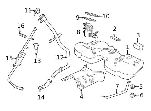 Fuel Storage for 2017 Jaguar F-Pace #0