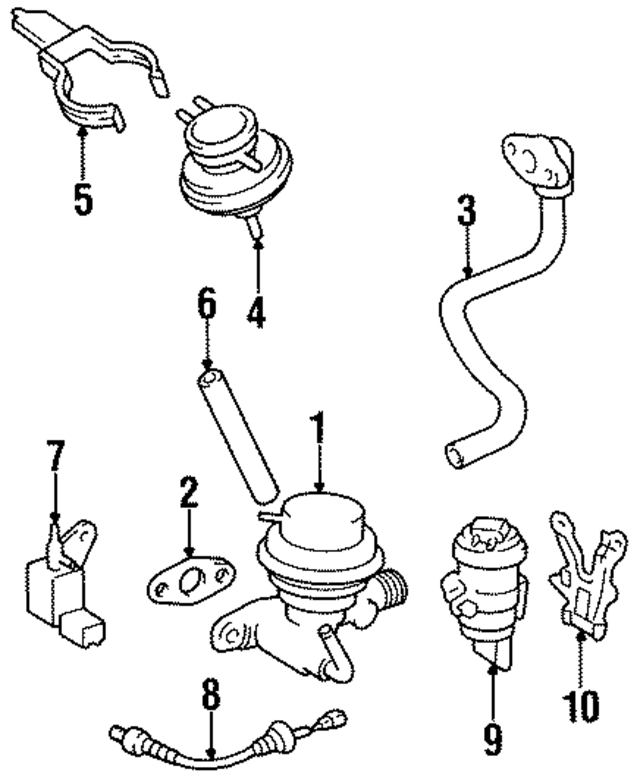 2569111060 - Emission System: Vacuum Modulator Bracket for Toyota Image